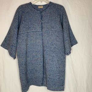 Handwoven by Harvey heavy cardigan 3/4 sleeves (see photos for measurements)